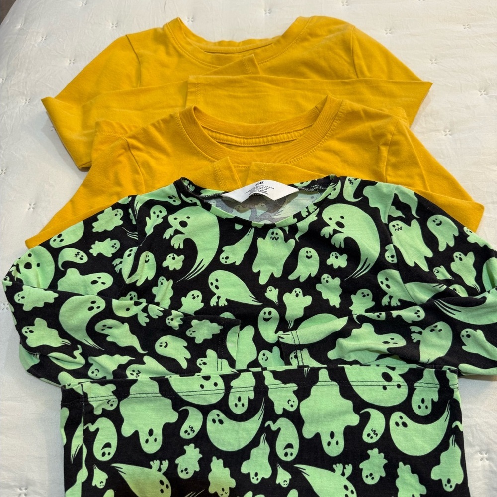 Toddler Bundle Four Seasonal Tees Fall Halloween Size 3T Cat & Jack and H&M